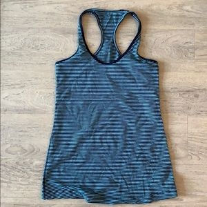 lululemon Cool Racerback - navy stripe - 6